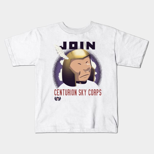 Centurion Sky Corps Kids T-Shirt by yashanyu1